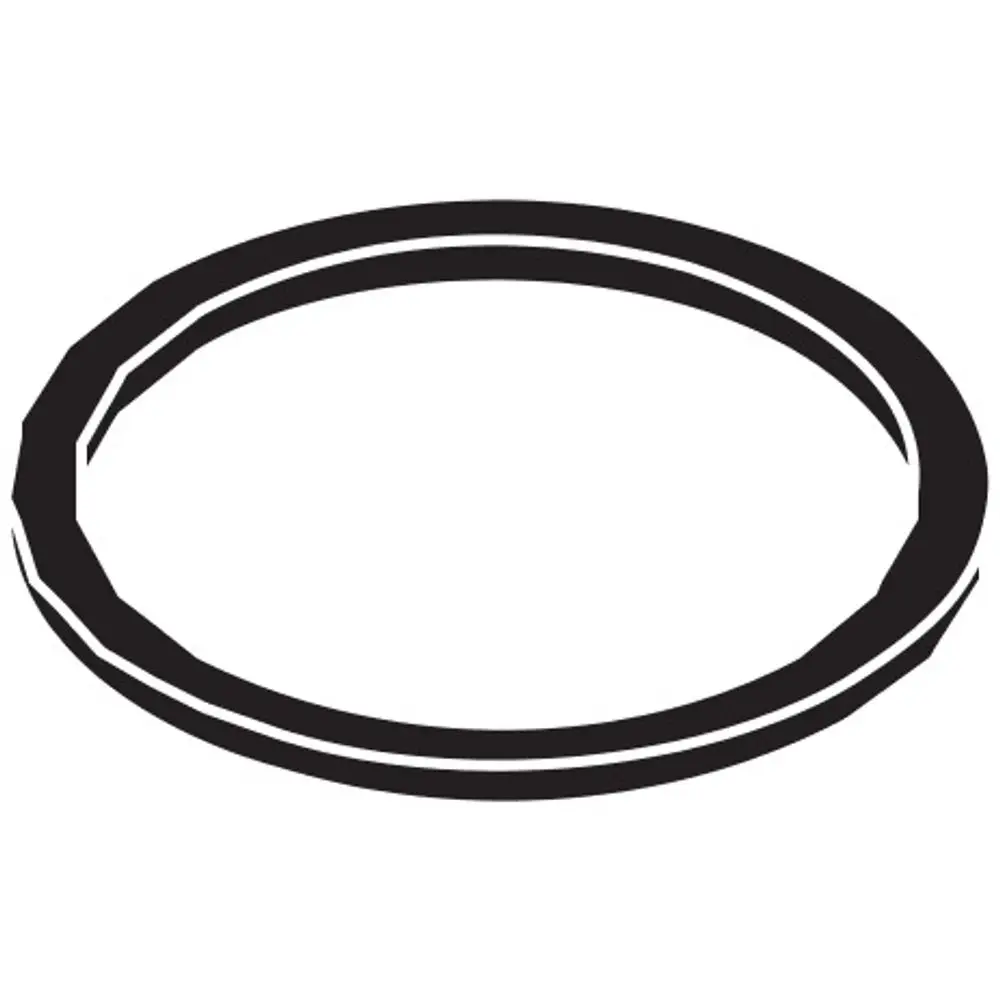 Schwarzer Schlauchring von Hansgrohe, kreisförmig mit glatter Oberfläche. Ideal für verschiedene Anwendungen im Sanitärbereich.